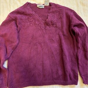 Northern Reflections Women's Burgundy Sweater